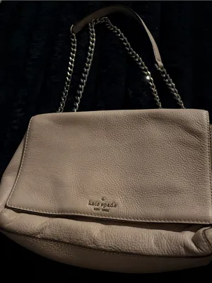 kate spade Pebbled Leather Shoulder Bag in Taupe thumbnail 1