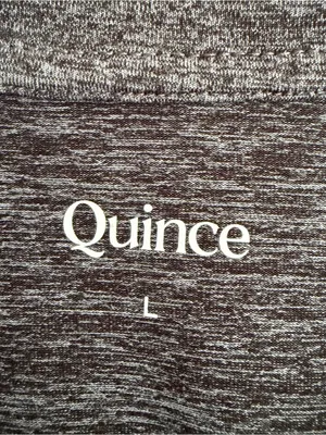 Quince Flowknit Breeze Muscle Tank Top Heather Charcoal Grey Large L thumbnail 4