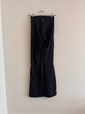 Lululemon groove super high rise flared pant nulu - black thumbnail 2