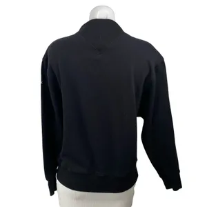 Alo Yoga Hazy Black Fleece Mock Neck Long Sleeve Sweater Sweatshirt Top Size XS thumbnail 4