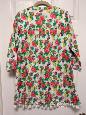 ROLLER RABBIT Ponderosa Nattie Tunic Mini Dress Cover‎ Up Small thumbnail 3