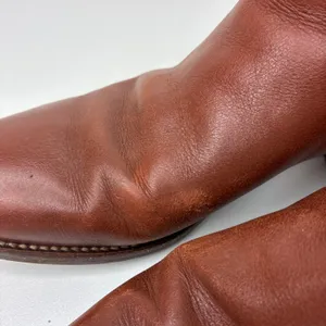 Madewell Brown Ainsley Chelsea Ankle Booties Leather Upper Pull-On Womens 7 thumbnail 3