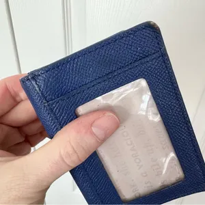 Kate Spade Navy Textured Wallet with Scalloped Edge, Pink interior. thumbnail 13