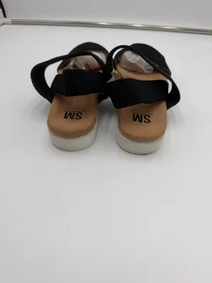 SM New York Jacey Women’s Size 8.5 Black Stretch Strap Comfort Sandals thumbnail 3