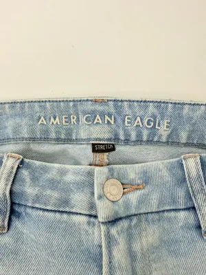 American Eagle Curvy Mom Jeans Light Wash Ripped High Rise 10 Short thumbnail 10