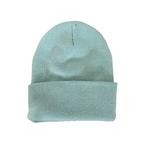 Carhartt Beanie Mint Green Logo OS Knit Foldover‎ Warm Outdoors thumbnail 2