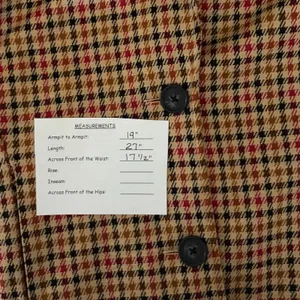 Anthropologie AVEC LES FILLES Longline Plaid Blazer Jacket Preppy Academia Small thumbnail 13