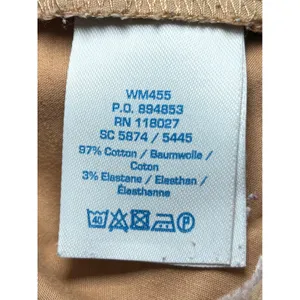 Boden Khaki Cropped‎ Capri Pants Cotton Stretch Tab Front Career 12R thumbnail 4