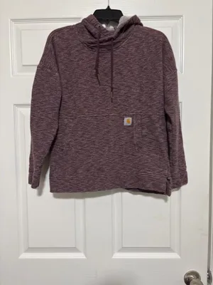 Carhartt Women's Relaxed Fit Plum Cowl Neck Pullover Hoodie thumbnail 5