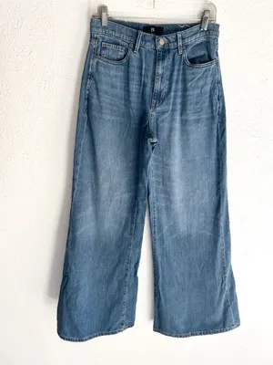 Banana Republic The Puddle Jean High Rise Wide Leg Jeans 28 thumbnail 2