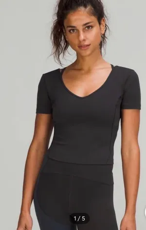 Lululemon Align Top Black Crop thumbnail 1