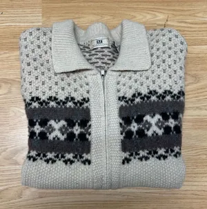 Vintage Maurices Shetland Wool Fair Isle Zip Sweater thumbnail 1