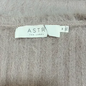ASTR The Label Amanda V-Neck Fuzzy Cardigan thumbnail 3