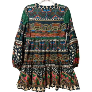 FARM Rio Safari Tiger Printed V-Neck Tunic /‎ Flowy Mini Dress Size Small thumbnail 8