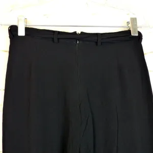 Reformation Pants Womens 8 Black Wide Leg High Rise Tie Belt Flowy Lined Boho thumbnail 9