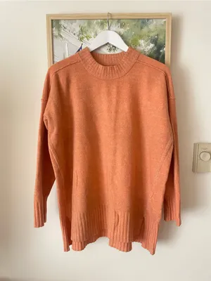 Free People Phoebe Pullover Sweater in Orange Size Small thumbnail 2