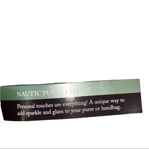 NWT Miche Nautic Purse‎ Charm Keychain Beaded Nautical Bag Charm thumbnail 3