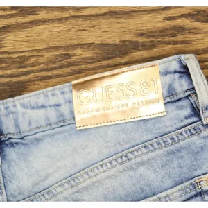 Guess 81 Womens The It Girl Distressed Skinny High Rise Jeans Light Blue 25 thumbnail 3