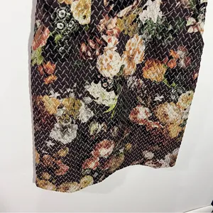 Anthropologie Tabitha Tema Quilted Floral Dress Pockets Size 6‎ Moody Florals thumbnail 12