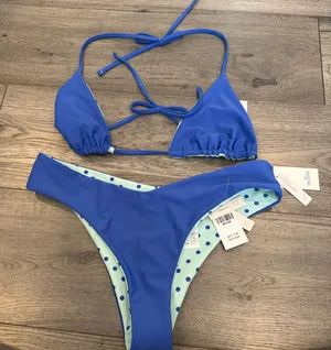 Hollister reversible polkadot swimsuit thumbnail 1