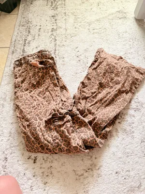 Cheetah print cargo pants Brown Size L thumbnail 2