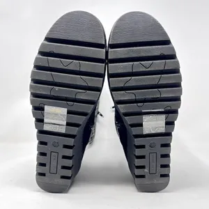 MUK LUKS Vermont Stowe Black White Houndstooth Mid Calf Slouch Wedge Boots 9.5 thumbnail 5
