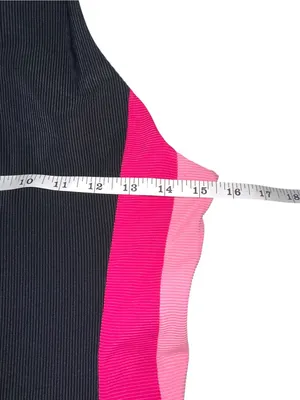 Beach Riot Vida Ribbed Striped Sides Black Tennis Skort Dress XL thumbnail 7