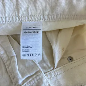 & Other Stories Women’s Ivory‎ Cream Crinkle Long Jean Pants thumbnail 11