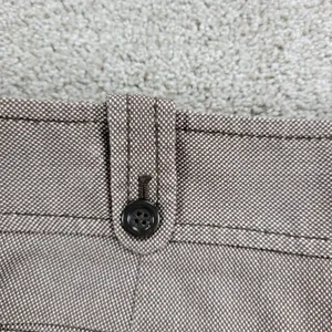 Ann Taylor Womens Dress Pants 12 Brown Textured Wide Leg Career Ankle Trouser thumbnail 9