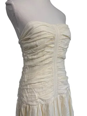 ASTR the Label Zori Dress in Cream Large New Womens Midi thumbnail 5