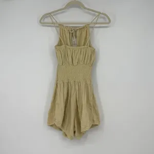 Jen's Pirate Booty Free People Gauze Smocked Romper Boho Festival XS S‎ thumbnail 2