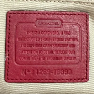 COACH 19890 Dark Red Leather Legacy Medium Candace Carryall Tote Shoulder Bag thumbnail 14
