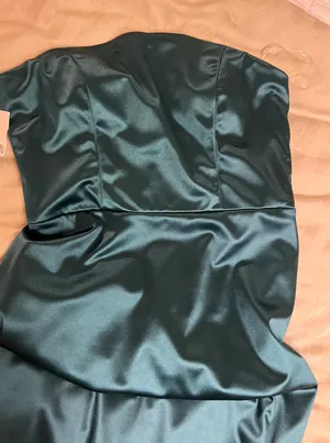 Emerald Green Strapless Prom Dress Size 10 thumbnail 4