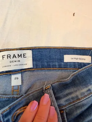 FRAME Le High Skinny Jeans Women’s 29 Blue Stretch High Rise Skinny Made in USA thumbnail 2