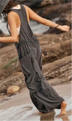 NWOT Free People FP Movement Infinity Onesie - Washed Black - XS thumbnail 1