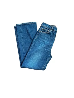 Reformation Wilder High Rise Wide Leg Cropped Jeans Blue Size 27 thumbnail 6