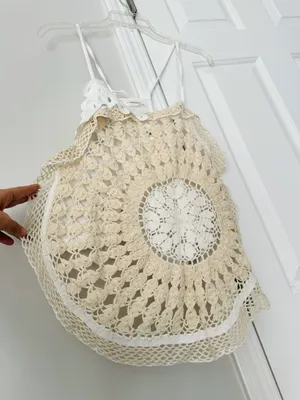 Anthropologie Crochet Embroidered Sweater Tank Top, Size XS thumbnail 7