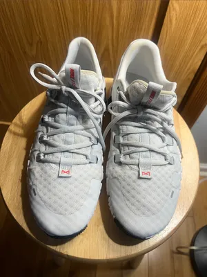 Nike Women's Light Gray and White Training Sneakers thumbnail 6