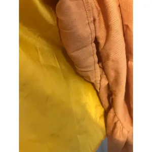 Yellow Tiered Ruffle Sleeve Dress Women's Babydoll Casual Sun Dress NWT Large‎ thumbnail 7