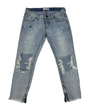 One X Teaspoon Freebird Distressed Jeans in Blue Heart thumbnail 1