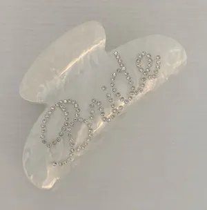 Bride Rhinestone Claw Hair Clip 4” thumbnail 1