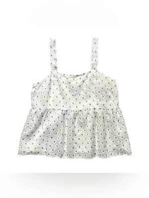 LOFT Clip Dot Textured Peplum Cami Top Size 6 thumbnail 2