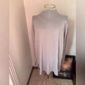 Abercrombie & Fitch Soft A&F Cozy Turtleneck Sweater Large Gray thumbnail 7