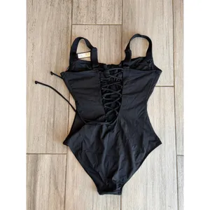NEW TA3 Lifty Black One Piece Shapewear Swimsuit Large J / K Cup thumbnail 5