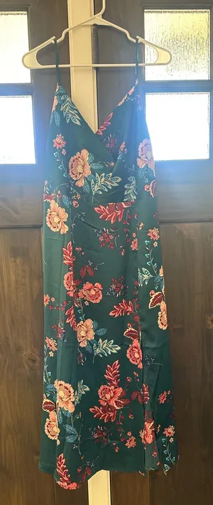 Hera Collection Green Floral Maxi Slip Dress thumbnail 1