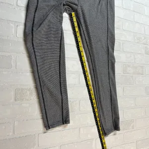 Lauren Ralph Lauren Active Leggings Womens XL‎ Black White Striped Athleisure thumbnail 4