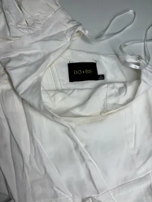 DO+BE Ivory One-Shoulder Ruffle Tiered Dress thumbnail 4