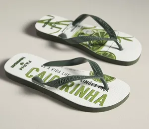 FARM Rio x Havaianas Caipirinha/Lime Print Flip Flops, Size 9/10 thumbnail 1