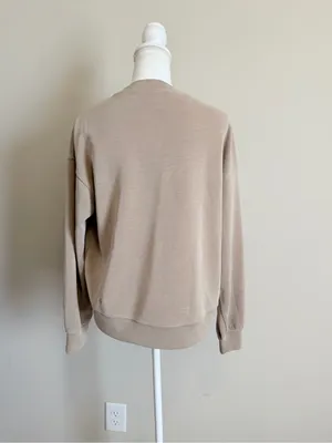 Lululemon Perfectly Oversized Cropped Crew softstreme Sweatshirt womens size XS thumbnail 3
