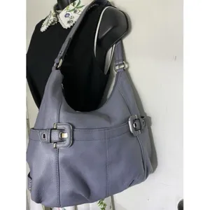 tignanello bag light purple leather tote thumbnail 8